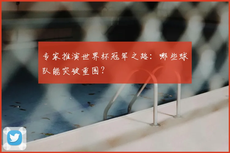 专家推演世界杯冠军之路:哪些球队能突破重围?